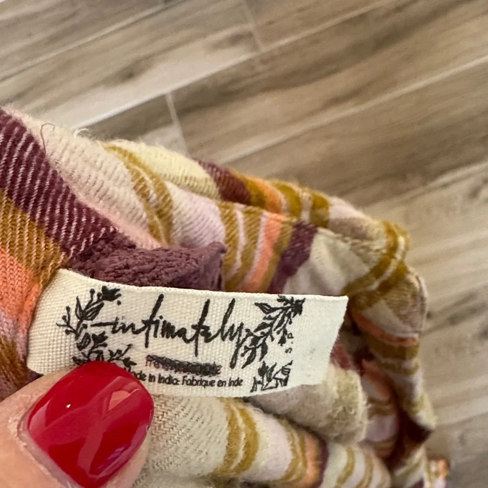 Free People S Wrapped In Flannel plaid jumpsuit
